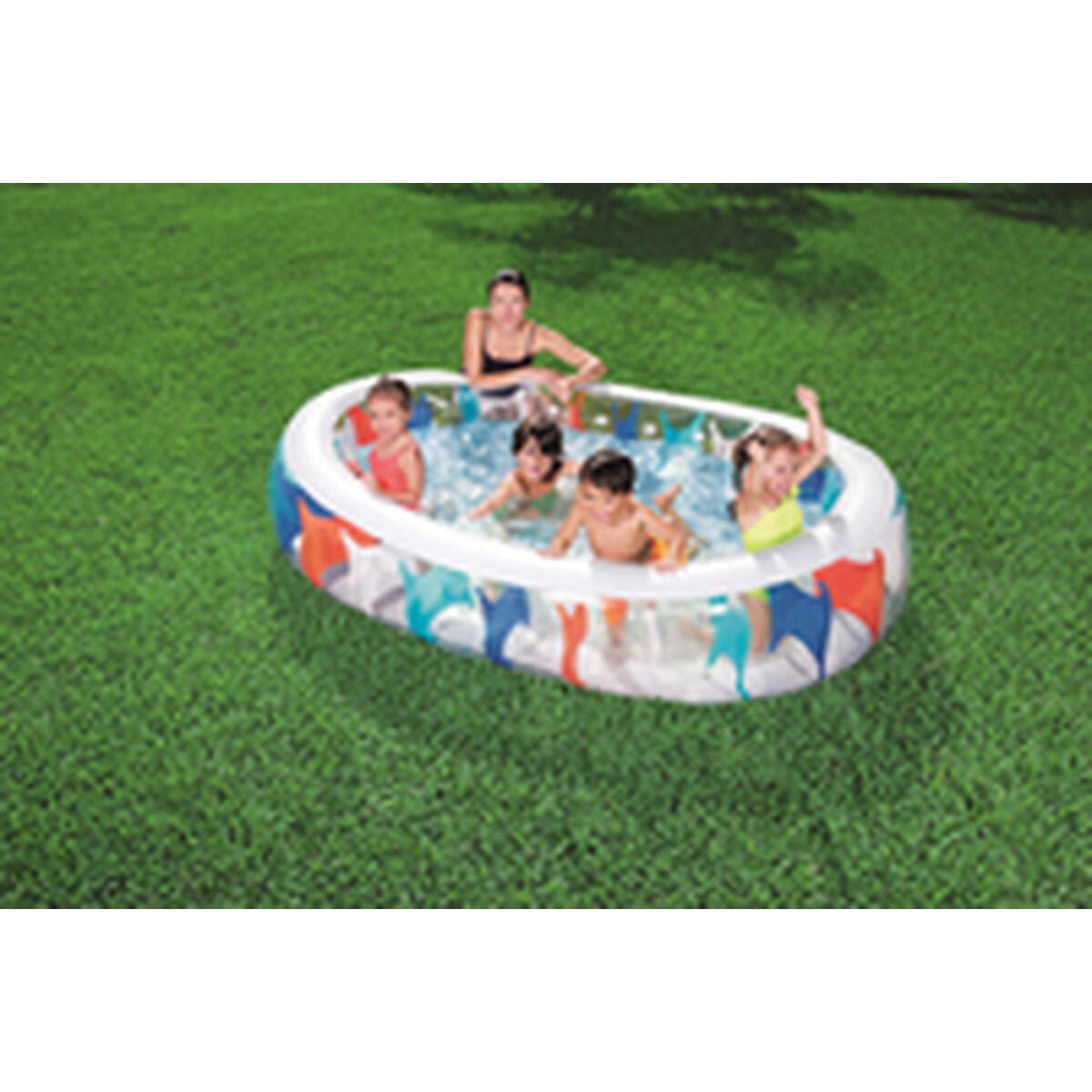 Aufblasbarer Pool Bestway Bunt 229 x 152 x 51 cm